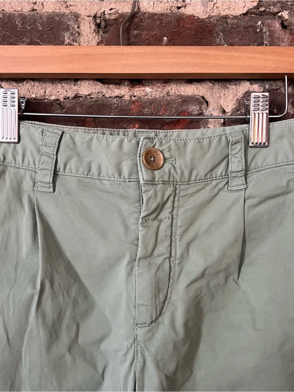 Anthropologie scout slim pleated pants Sage Green - Picture 4 of 10